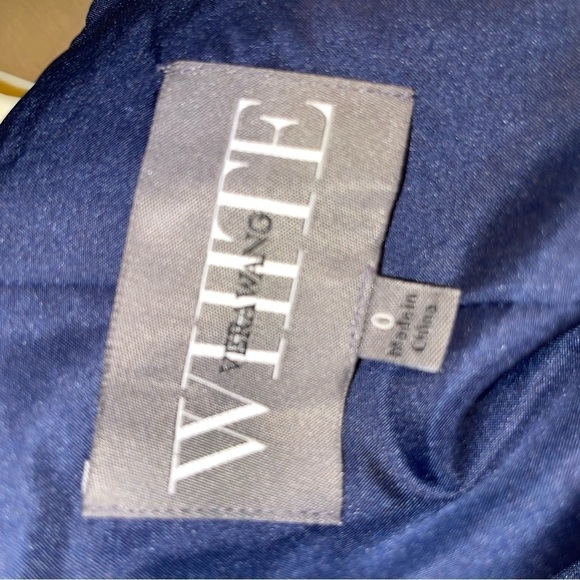 NWT White by Vera Wang Halter Gown With Slit Women Dress Size 0 - Picture 12 of 12